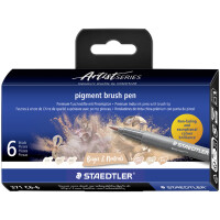 STAEDTLER Fasermaler pigment brush pen "Greys & Caramels"