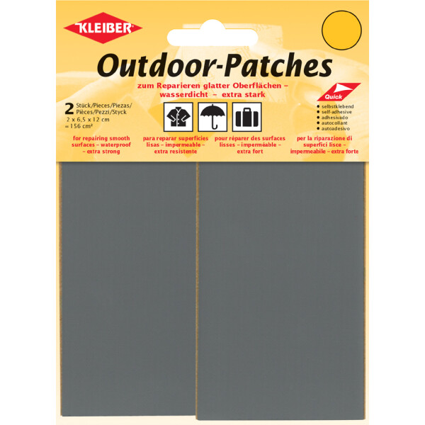 KLEIBER Outdoor-Patches, selbstklebend, 65 x 120 mm, neon-