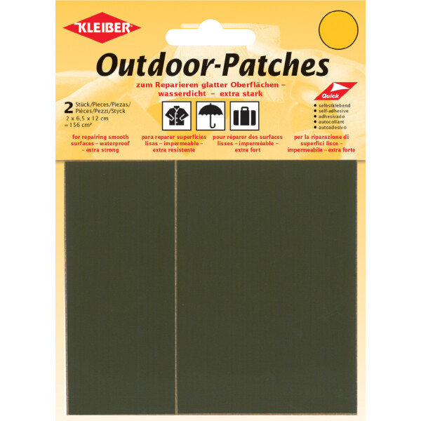 KLEIBER Outdoor-Patches, selbstklebend, 65 x 120 mm, neon-