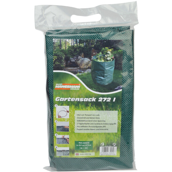BRÜDER MANNESMANN Gartensack, 272 Liter, Polypropylen, grün