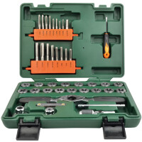 BRÜDER MANNESMANN Gewindeschneide-Satz, 40-teiliger...