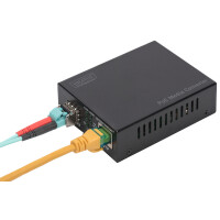 DIGITUS Gigabit PoE Medienkonverter, RJ45 SFP, PSE