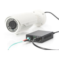 DIGITUS Gigabit PoE Medienkonverter, RJ45 SFP, PSE
