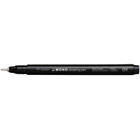 Tombow Fineliner MONO drawing pen, schwarz, Strichstärke 01
