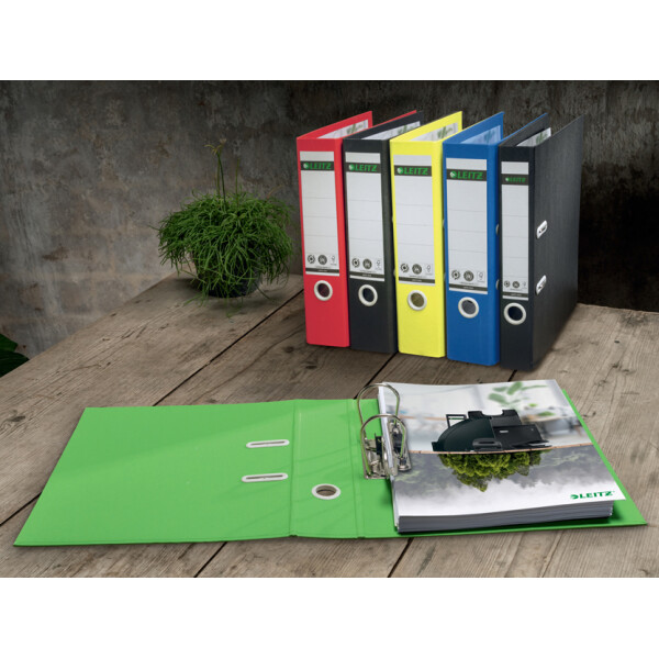 LEITZ Ordner Recycle, 180 Grad, 80 mm, grün