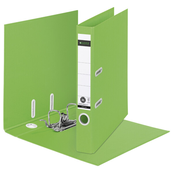 LEITZ Ordner Recycle, 180 Grad, 80 mm, grün