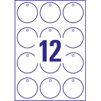 AVERY Zweckform Anhänger, Folie, matt, 90 x 50 mm, weiß