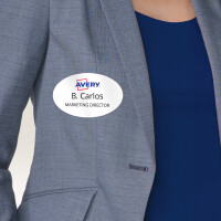 AVERY Zweckform Namens-Etiketten, 80 x 50 mm, weiß