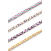 folia Kumihimo Bracelets-Set PASTELL RAINBOW, 16-teilig