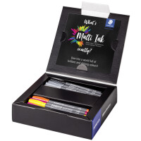 STAEDTLER Fasermaler pigment brush pen, 24er Kartonetui