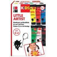 Marabu KiDS Bastelfarbe Little Artist, 36 ml, 6er Set