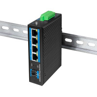 LogiLink Industrial Gigabit Ethernet Switch,4-Port,Unmanaged