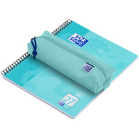 Oxford Schlamper-Etui, Polyester, rechteckig, klein, aqua