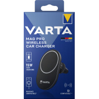 VARTA Ladegerät Mag Pro Wireless Car Charger, schwarz