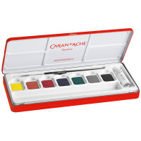 CARAN DACHE Gouache GOUACHE STUDIO, in Tabletten, 8er Etui