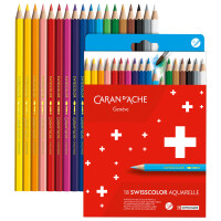 CARAN DACHE Buntstifte SWISSCOLOR Aquarelle,12er Kartonetui