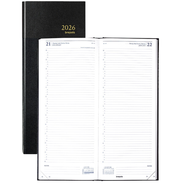 brepols Tageskalender "Saturnus 0.111" 2027, schwarz