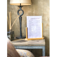 Securit Tischaufsteller TABLE, Acryl, DIN A6, teak