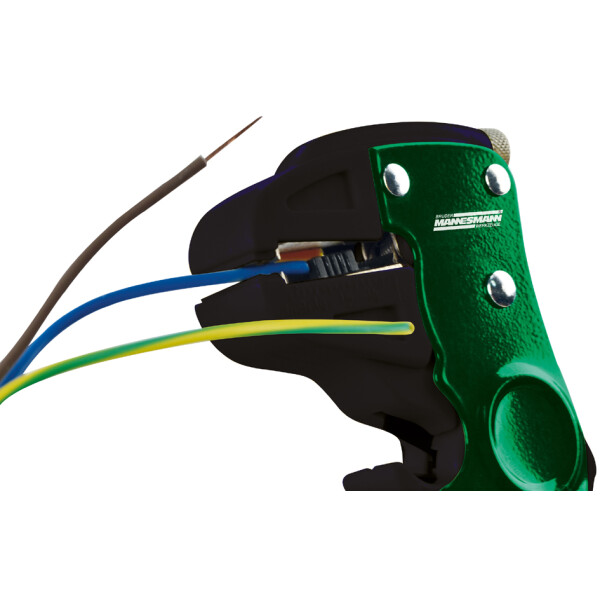 BRÜDER MANNESMANN Automatische Abisolierzange, grün