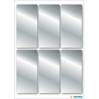 HERMA Weihnachts-Sticker, eckig, 26 x 54 mm, silber