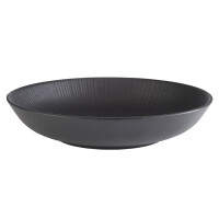 APS Speiseteller NERO tief, Durchmesser: 225 mm, schwarz
