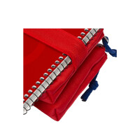 Oxford Doppel-Schlamper-Etui, Polyester, rot