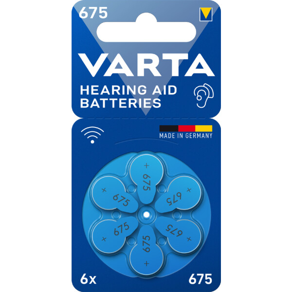 VARTA Hörgeräte Knopfzelle "Hearing Aid Batteries" 675