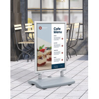 EUROPEL Plakatständer mit Kunststoff-Fuß, A1,...