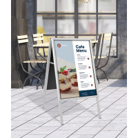 EUROPEL Plakatständer CLASSIC, B1, silber