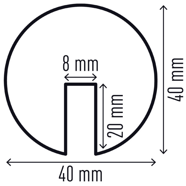 DURABLE Kantenschutzprofil E8, Länge: 1 m, schwarz gelb