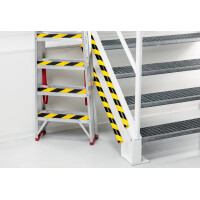 DURABLE Kantenschutzprofil E8, Länge: 1 m, schwarz gelb