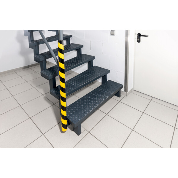 DURABLE Rohrschutzprofil P30, L&auml;nge: 1 m, schwarz gelb
