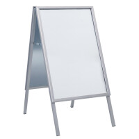 EUROPEL Plakatständer, wasserfest, A1, silber