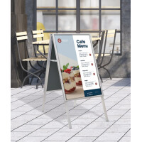 EUROPEL Plakatständer CLASSIC, A1, silber