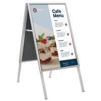 EUROPEL Plakatständer CLASSIC, B1, silber