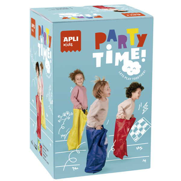 APLI Kids Kinder Hüpfsäcke-Set PARTY TIME