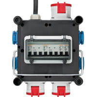 brennenstuhl Gummi-Stromverteiler, CEE, IP44, Kabel: 2 m