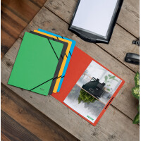 LEITZ Eckspanner Recycle, DIN A4, Karton 430 g qm, gelb