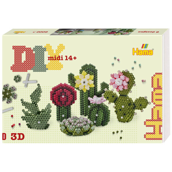 Hama Bügelperlen midi Art "Sukkulenten", Geschenkpackung