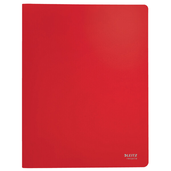LEITZ Sichtbuch Recycle, A4, PP, mit 40 Hüllen, rot