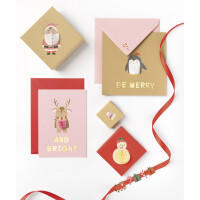 folia Weihnachts-Wabenball-Sticker CHRISTMAS