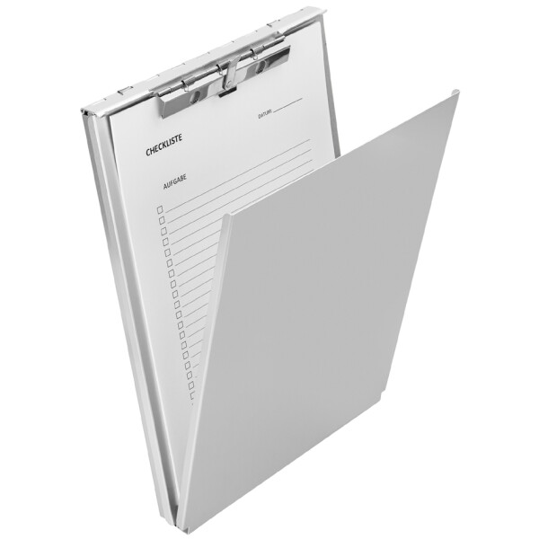 Läufer Formularhalter, Aluminium, mit Fach und Zwischenlage
