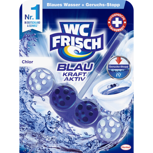 WC Frisch KRAFT AKTIV WC-Duftspüler BLAU Chlor