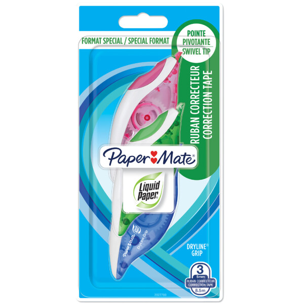 Paper:Mate Korrekturroller DRYLINE GRIP, 3er Blister
