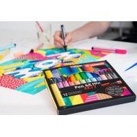 STABILO Fasermaler Pen 68 MAX, 18er Kartonetui ARTY