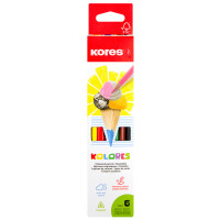 Kores Dreikant-Buntstifte "Kolores", 12er Karton-Etui