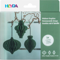HEYDA Wabendekor-Set "Waben-Tropfen",...
