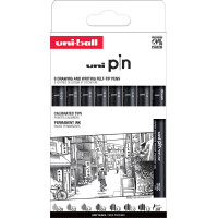 uni-ball Fineliner PIN ASP010, 8er Set