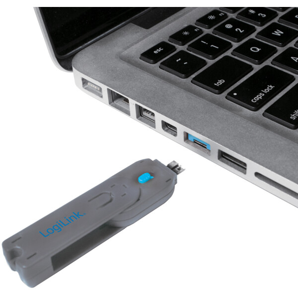 LogiLink USB Sicherheitsschloss, 1 Schl&uuml;ssel 8 Schl&ouml;sser