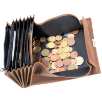 Alassio Kellnerbörse, aus Hunter-Leder, braun